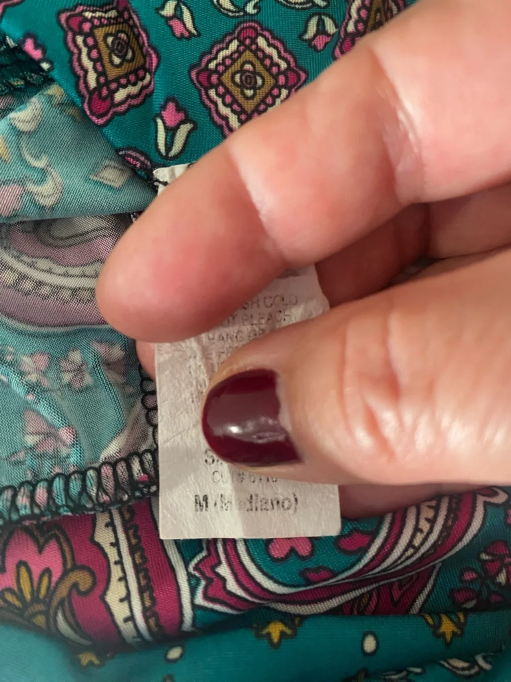 Pantalón Paisley Maxi Skirt with Pink Accents pantalón